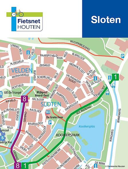 Kaart wijk Sloten