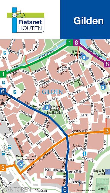 Kaart wijk Gilden