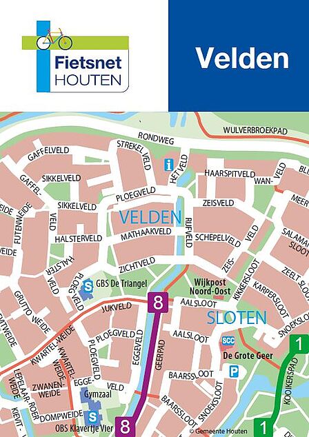Kaart wijk Velden