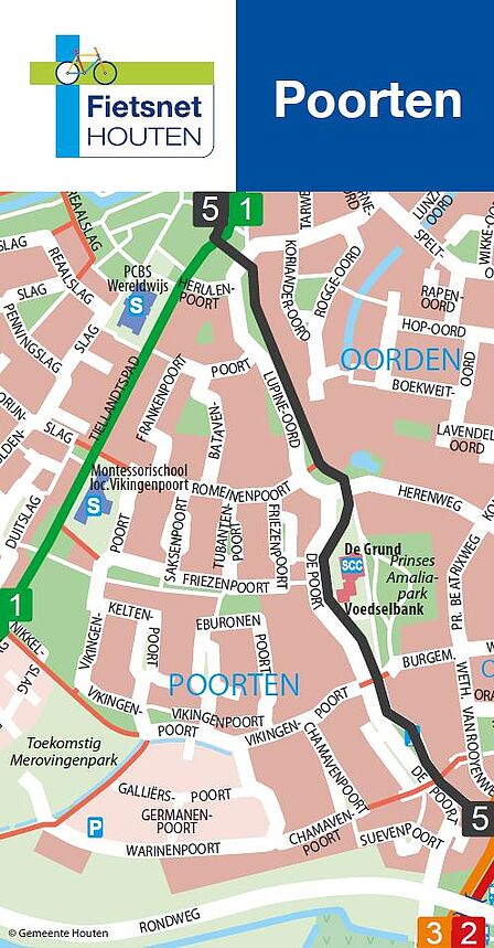 Kaart wijk Poorten